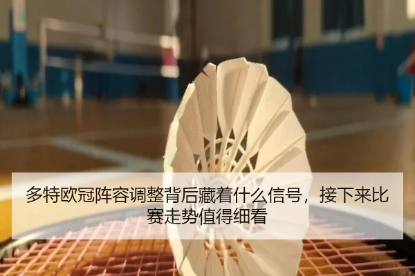 多特欧冠阵容调整背后藏着什么信号，接下来比赛走势值得细看